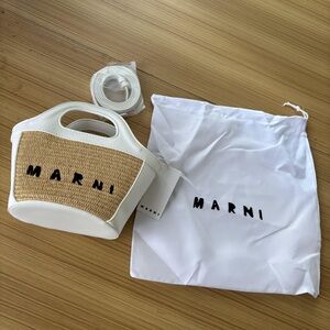 Marni women's straw shoulder bag 15*13cm
